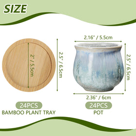 Remerry varied styles ceramic pots ideal for herbs, succulents, and small plants