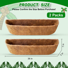 REMIAWY coconut liners support plant growth without soil loss in window boxes