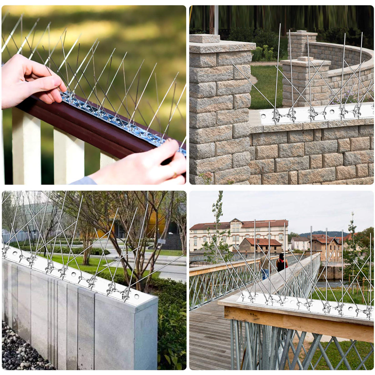 REMIAWY Bird Spikes blend with building surfaces due to a virtually invisible design.