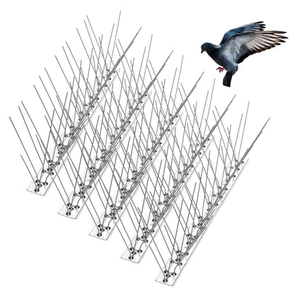 REMIAWY Bird Spikes on window ledge deter pigeons safely and invisibly.