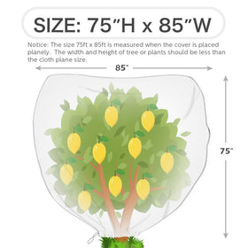 REMIAWY breathable plant cover allows air and moisture for healthy growth