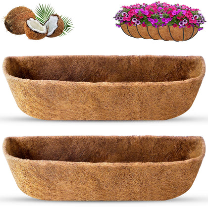 REMIAWY Coco Liners in a 30-inch basket enhance airflow and soil retention for healthy roots