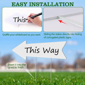 REMIAWY customizable yard sign ready for DIY messaging.