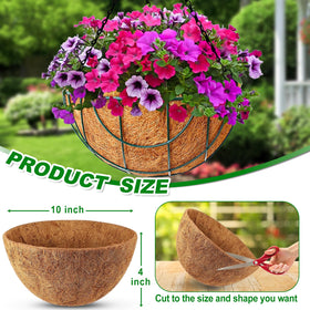 REMIAWY coco liner pack enhances decor for weddings and gardens.
