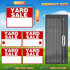 Remiawy large 17x13 inch signs offer ample space for details