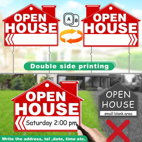 Remiawy open house kit three signs demonstrates easy installation in yards and gardens.