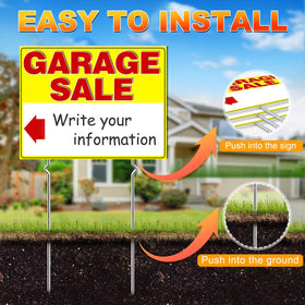 REMIAWY weatherproof corrugated plastic resists sun and rain while staying legible.