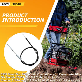 Remolean drive cable with ferrule for Earthquake 20908/20970, precise operation.