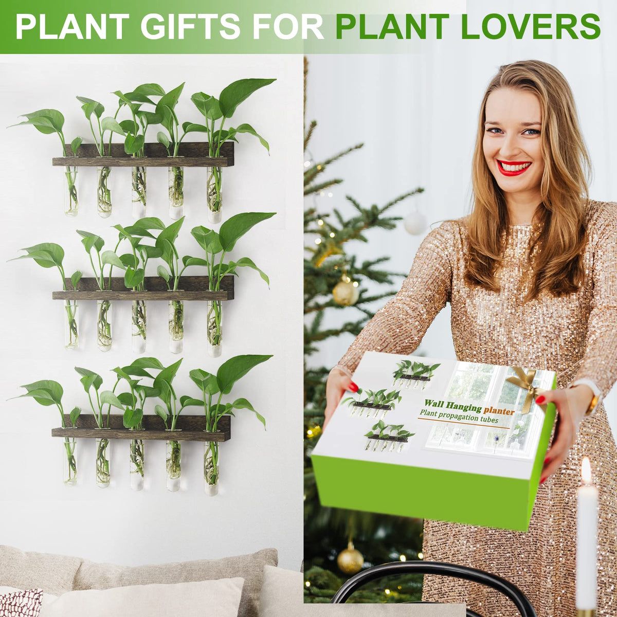 Renmxj gift ready propagation station for plant lovers and enthusiasts