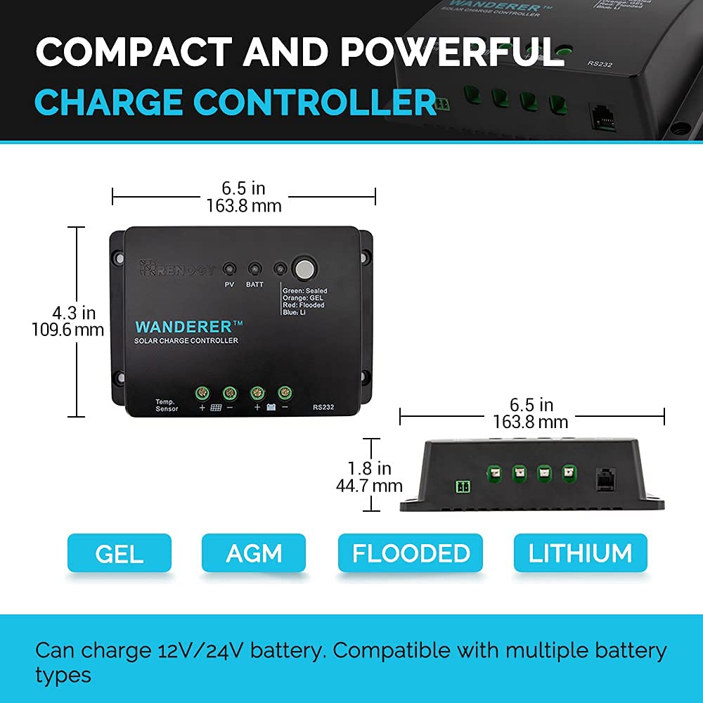 Renogy 20ft 10AWG adaptor kit for panel connections