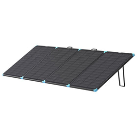 Renogy 300W solar panel suitcase folded design offers portable off-grid power for camping and RV trips.