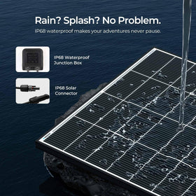 Renogy 320W panel with IP68-rated frame protecting cells