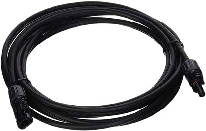 Renogy solar extension cable with male-female connectors enabling flexible panel spacing and easy connections.