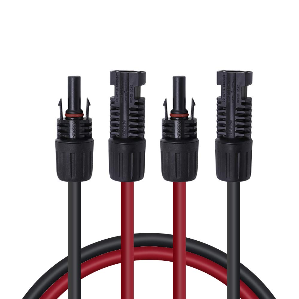 Renogy 5ft extension cable with 12AWG gauge for flexible solar panel runs
