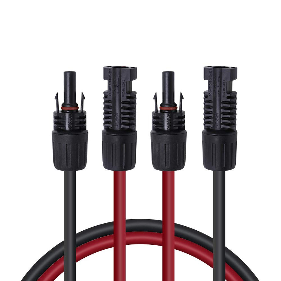 Renogy 5ft extension cable with 12AWG gauge for flexible solar panel runs