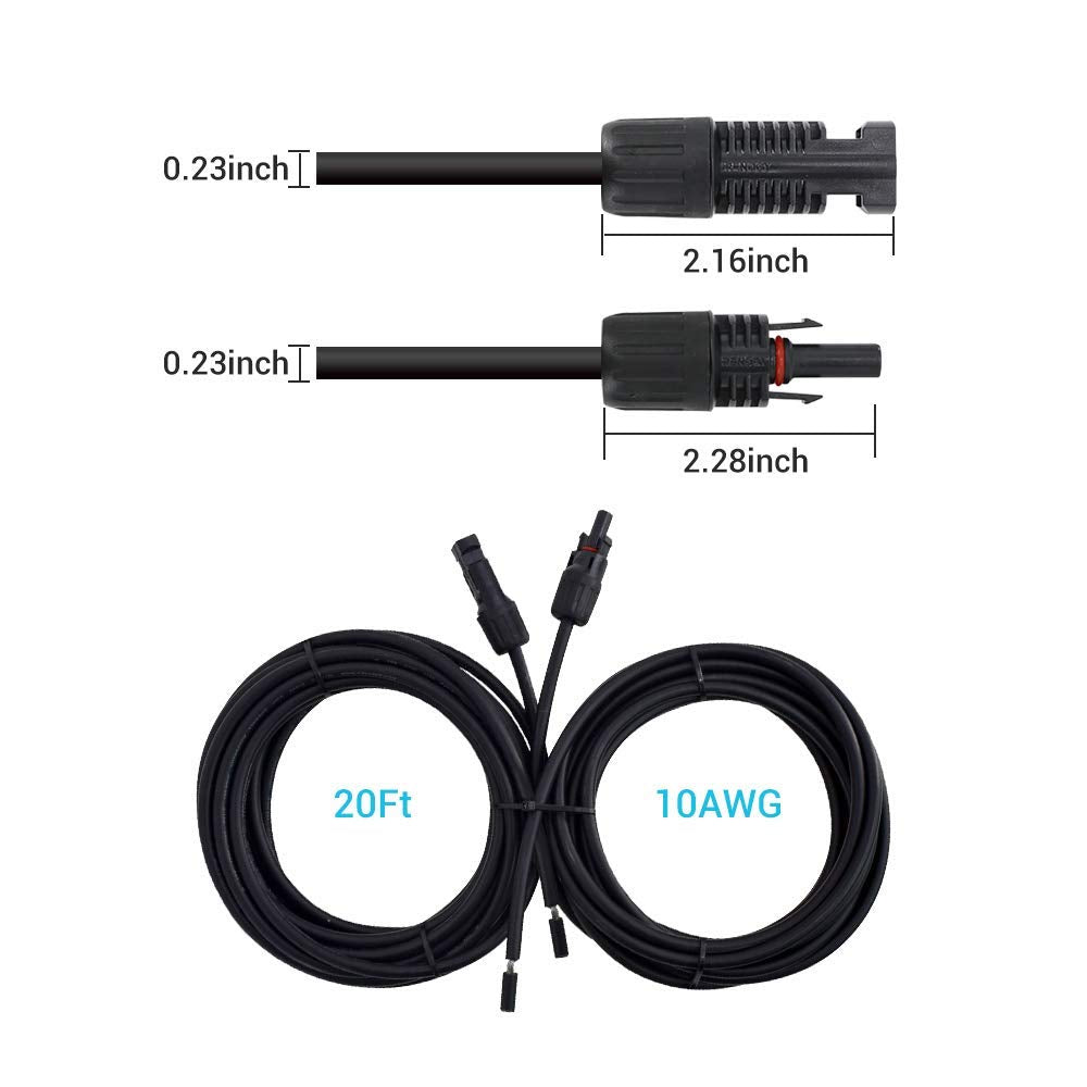 Renogy adaptor kit weatherproof wiring suitable for outdoor solar setups