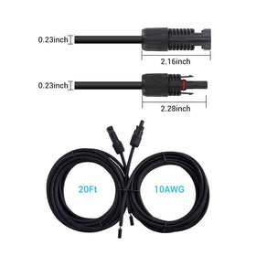 Renogy adaptor kit weatherproof wiring suitable for outdoor solar setups