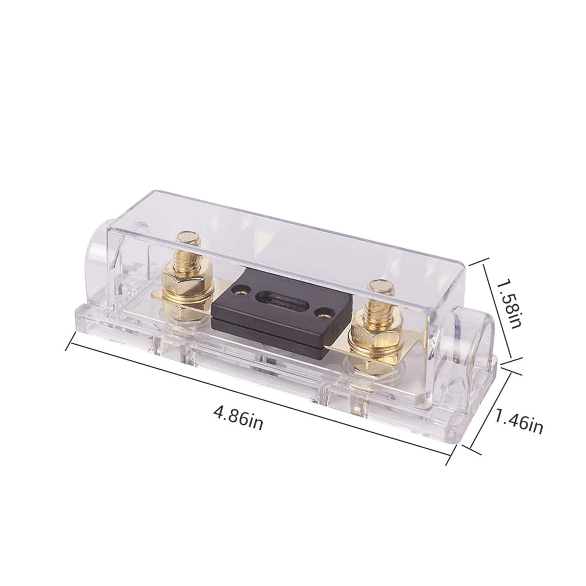 Renogy ANL fuse cover close-up, durable shield for safe installation