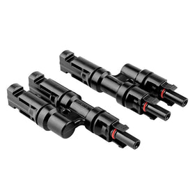 Renogy Branch Y Connector pair MMF and FFM for parallel solar panel wiring