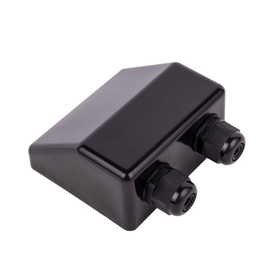 Renogy cable entry gland housing on a roof provides a secure, waterproof cable path.