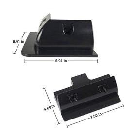 Renogy corner bracket mount attached to a flat surface with air gap design for cooling