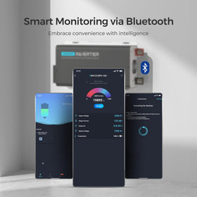 Renogy PUH Bluetooth app control screen for real-time monitoring