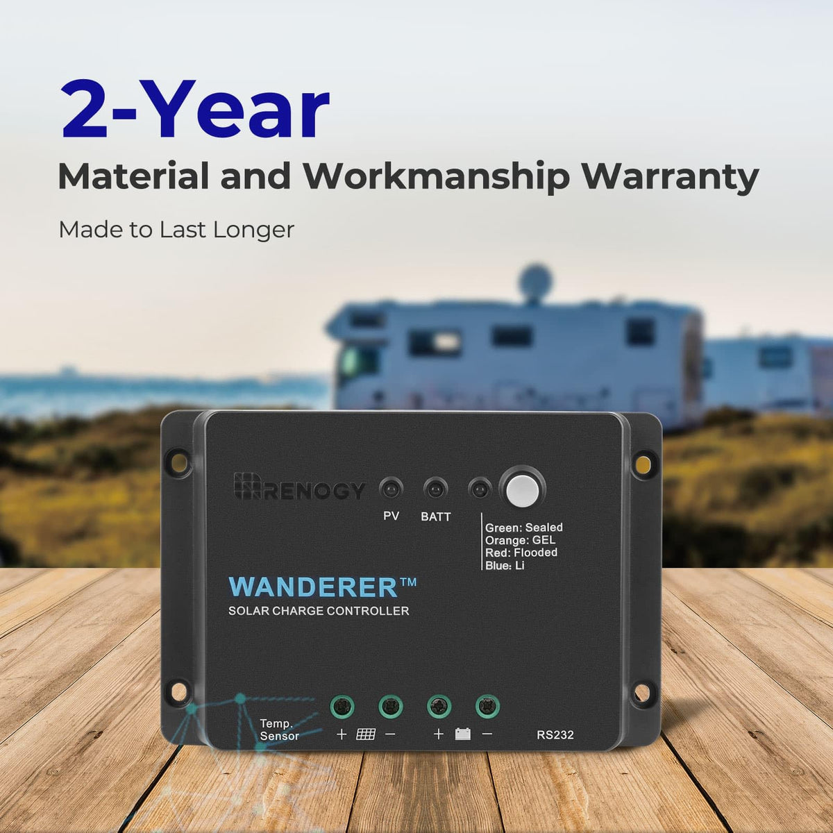 Temperature compensation feature on Renogy Wanderer Li controller