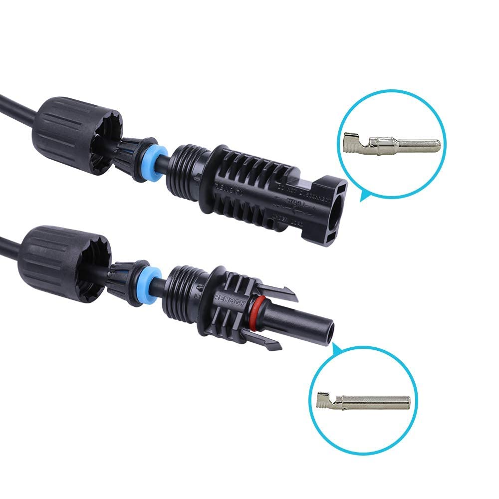 Renogy weatherproof, UV-resistant cable designed for outdoor solar setups