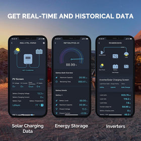 RENOGY REGO BT-2 logs track energy trends over a month