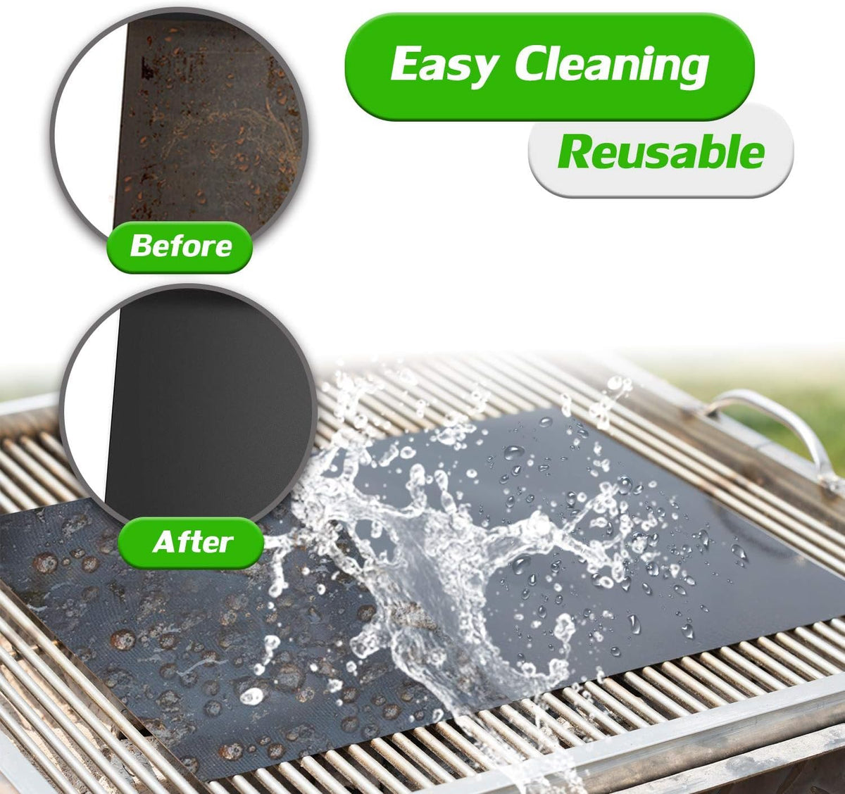 Renook grill mats used as bake mats for oven roasting and versatility