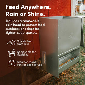 RentACoop 50lb capacity reduces refills on busy farms