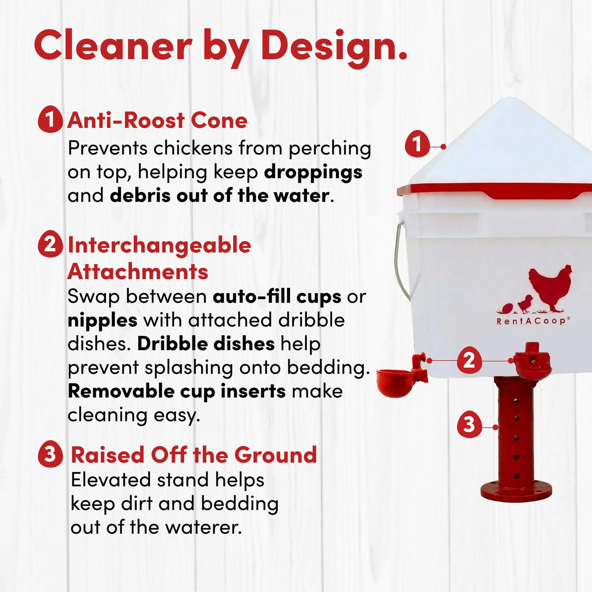 RentACoop Chick2Chicken complete set integrates feeding and watering for flocks
