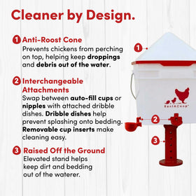 RentACoop Chick2Chicken complete set integrates feeding and watering for flocks