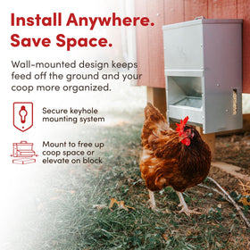 RentACoop pest-resistant interior design helps preserve feed quality