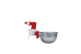 RentACoop Rac Paws cups refill mechanism keeps water available with minimal spill.