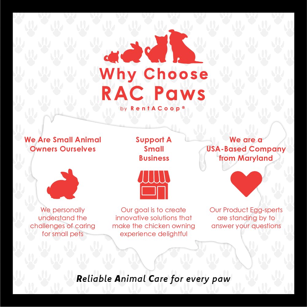 RentACoop Rac Paws helps keep cages dry and tidy.
