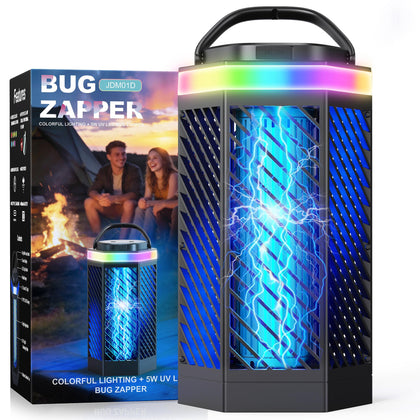 REOGLE Bug Zapper in outdoor night light mode for patio evenings