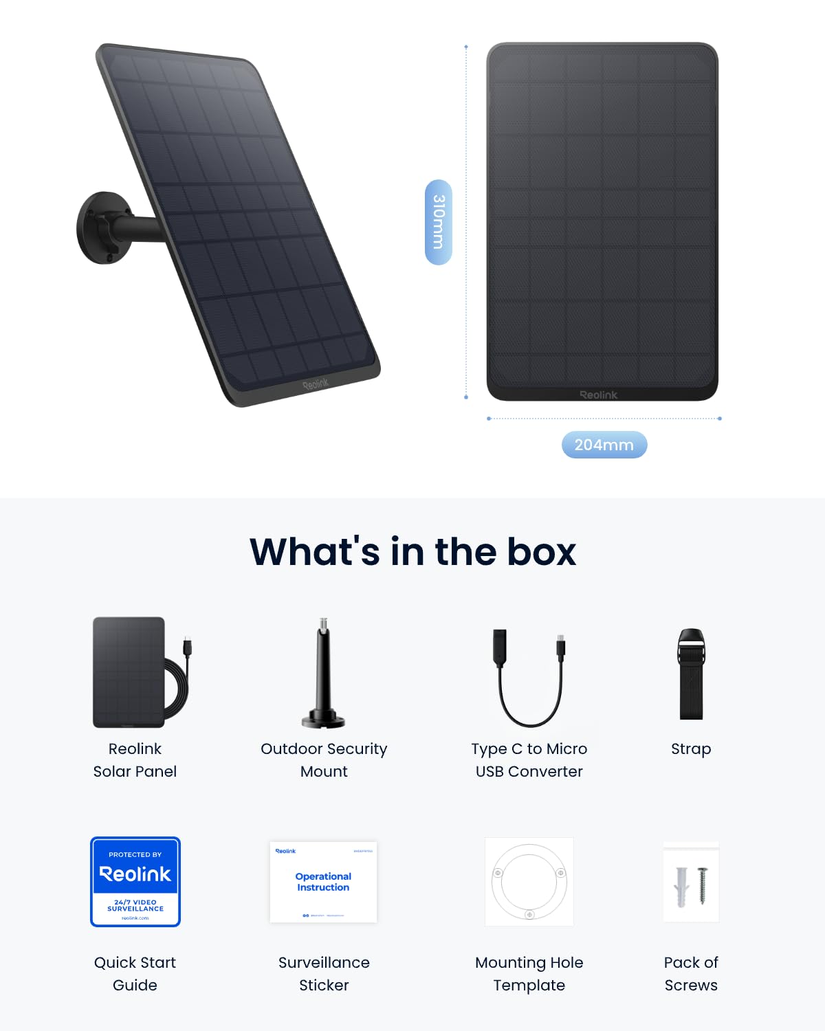 Compatible with TrackMix, Argus Ultra, Eco Ultra, and other battery cameras.