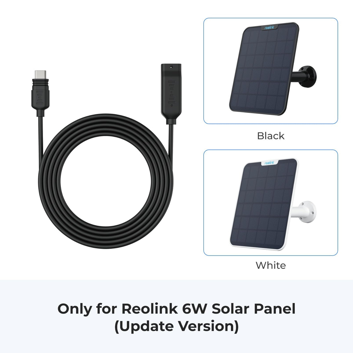 REOLINK weatherproof extension cable designed for outdoor camera power.