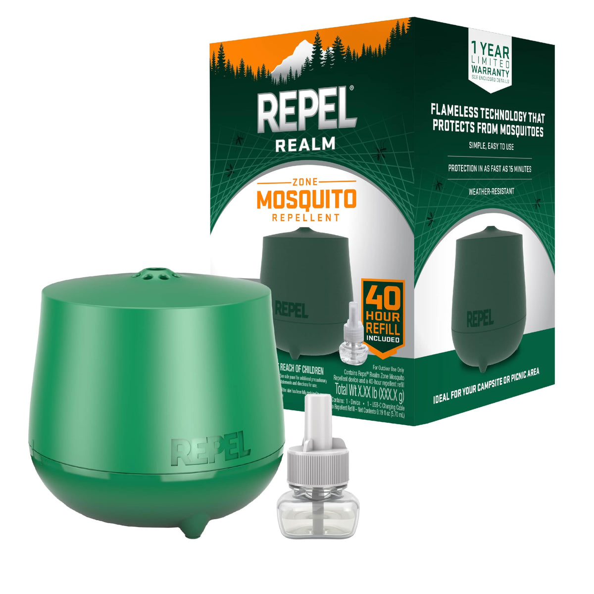 Repel Realm Zone device protecting outdoor space with invisible Mosquito shield
