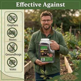 Repellex 7 lb bag provides broad lawn protection with ready-to-use granules.