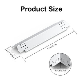 Replace Parts heat plates close-up - polished stainless steel and precise fit for Nexgrill models.