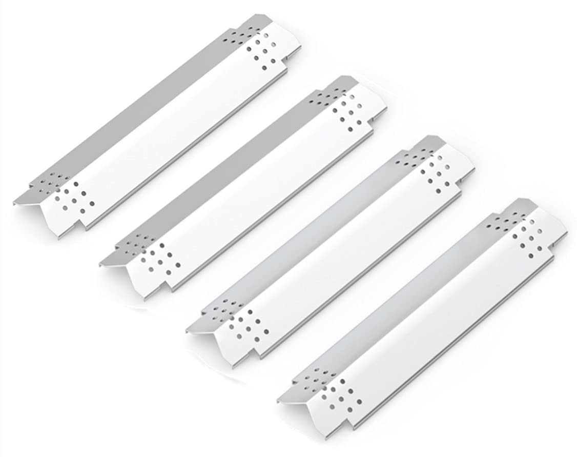 Replace Parts grill heat plates - front view, durable stainless steel for Nexgrill compatibility.