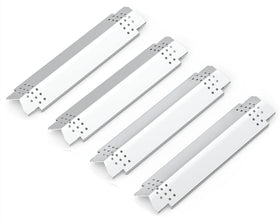 Replace Parts grill heat plates - front view, durable stainless steel for Nexgrill compatibility.
