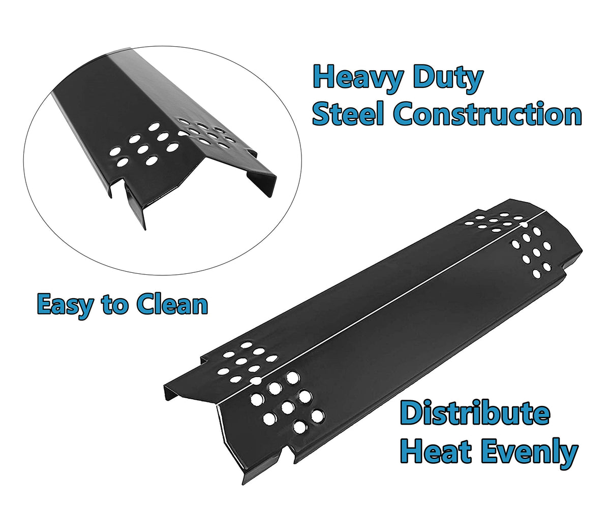 Replace-Parts grill heat plates Nexgrill 720-0882A top view, helps maintain accurate flame distribution