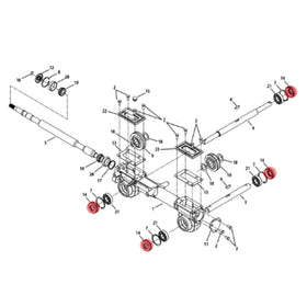 REPLACEMENTKITS.COM Roto-Tiller seal closeup, heat-range resistant material maintains seal integrity.