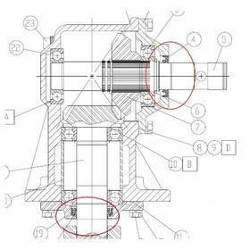 Closeup of durable ReplacementKits.com oil seals for long-lasting sealing.