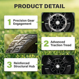 Replizo 8-inch wheel kit for HRN216 restores mowing performance with durable treads