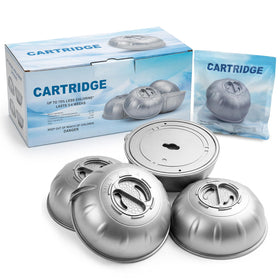 Replizo Frog Ease cartridge pack shot highlighting easy replacement and lasting filtration