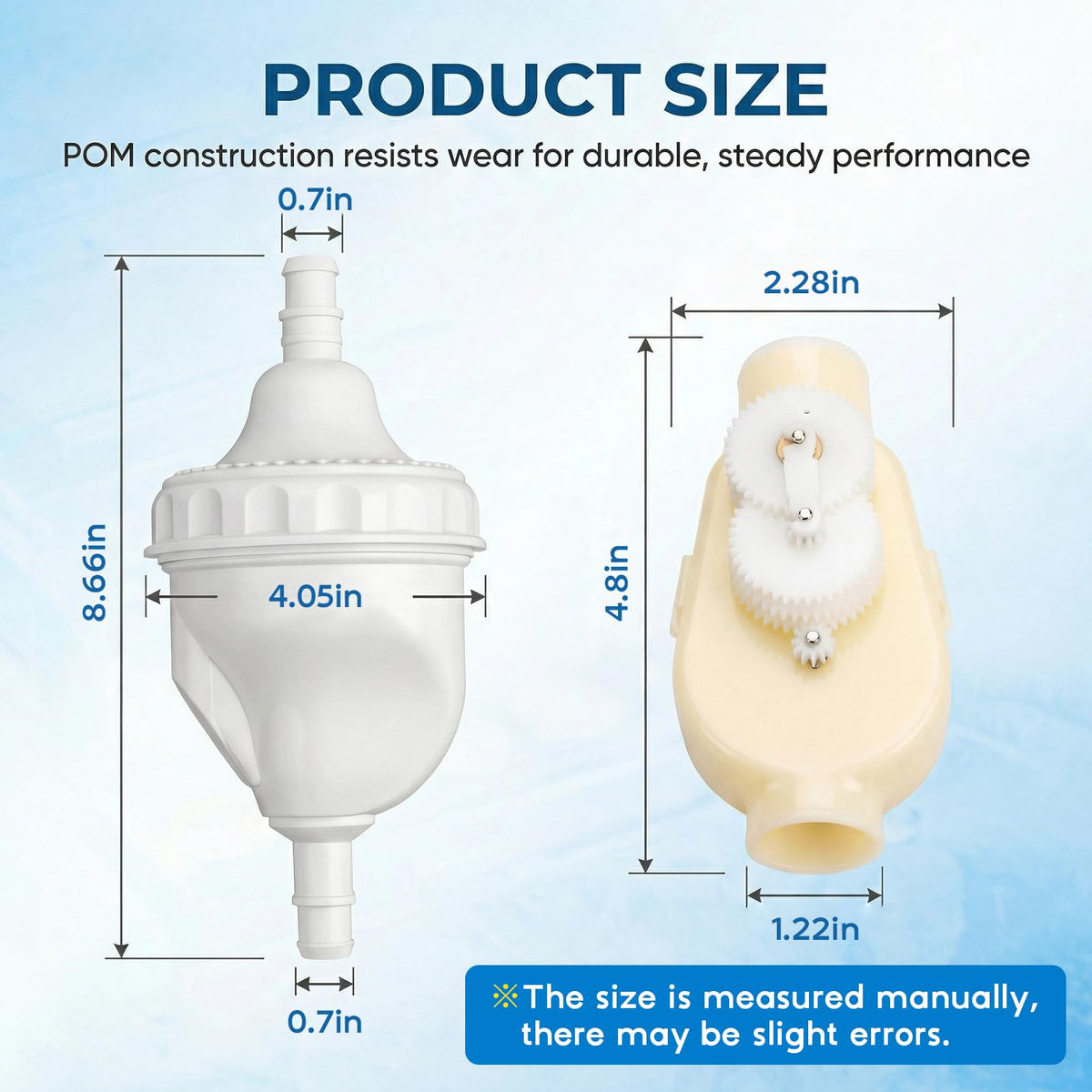 Polaris model compatibility including 180 and 280 with backup valve